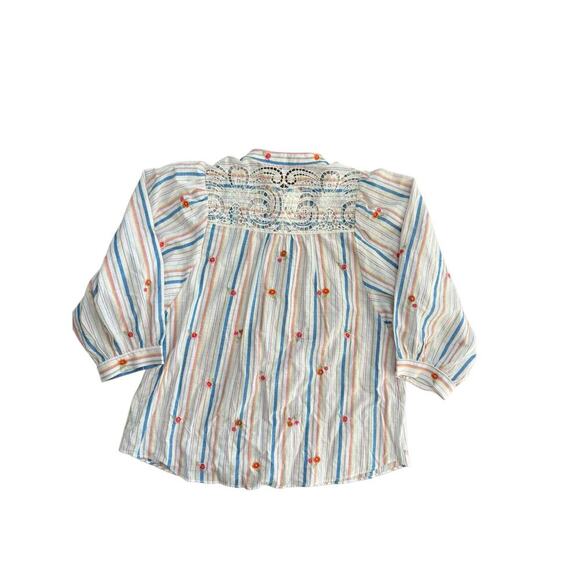 NWT Pilcro by Anthropologie Bella Femme Button Down Long Sleeve Shirt Size XL - Picture 8 of 11